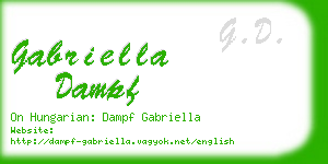 gabriella dampf business card